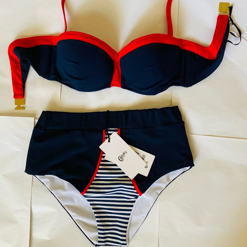 Christie’s Italian brand, women’s swimwear, stylish, sophisticated, classic.